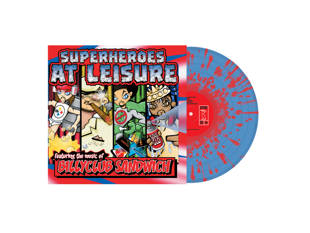 Billy Club Sandwich - Superheroes At Leisure - LP - Blue Red Splatter